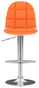 Barová stolička Bolton - umělá kůže | oranžová