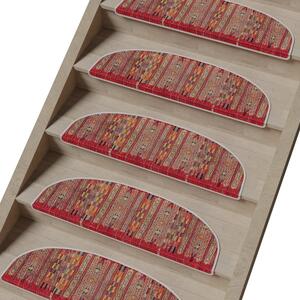 Červené nášlapy na schody v sadě 16 ks 20x65 cm Anatolia – Vitaus