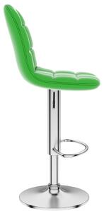 Barová stolička Bolton - 2 ks - umělá kůže | zelená