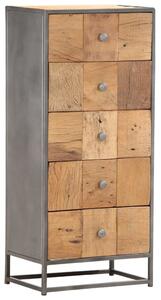 Komoda se zásuvkami Bexley - masivní recyklované dřevo | 45 x 30 x 100 cm