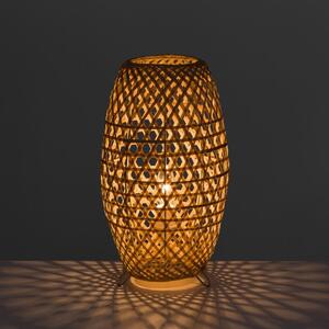 Bambusová stolní lampa v přírodní barvě s bambusovým stínidlem (výška 36 cm) Natural Way – Casa Selección