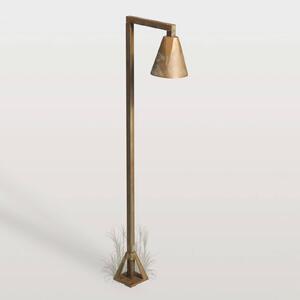 Moretti Luce LED osvětlení cesty Silva Disk, 80 x 19 cm, antická mosaz, Bronz / starožitná mosaz, Mosaz, Venkovský / rustikální