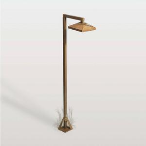 Moretti Luce LED osvětlení cesty Aura Edge, 80 x 19,5 cm, antická mosaz, Bronz / starožitná mosaz, Mosaz, Venkovský / rustikální