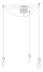 Umage 4090, bílý plastový závěs pro zavěšení tří svítidel Cannonball 2x60W, průměr 12cm, délka 250 cm