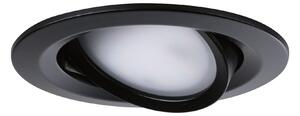 Paulmann 94471 LED Coin Nova round, kulatá bodovka v černé úpravě, 3x6,5W LED 2700K, prům.8,4cm