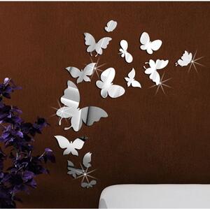 Sada 28 zrcadlových samolepek Ambiance Butterfly