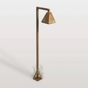 Moretti Luce LED osvětlení cesty Silva Edge, 80 x 19 cm, antická mosaz, Bronz / starožitná mosaz, Mosaz, Venkovský / rustikální