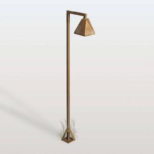 Moretti Luce LED osvětlení cesty Silva Edge, 100 x 19 cm, antická mosaz, Bronz / starožitná mosaz, Mosaz, Venkovský / rustikální