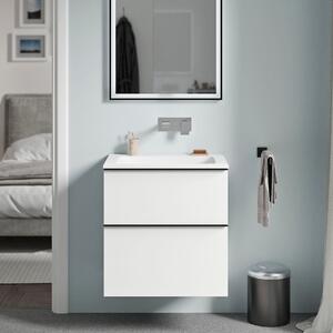 Koupelnová skříňka LAVOA 60 cm s umyvadlem z minerálního odlitku CREAM
