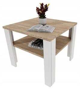 Konferenční stolek Perfektciecie čtvercový 53 x 53 x 47 cm dub sonoma
