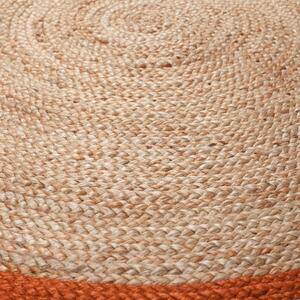 Hnědo-oranžový jutový koberec Flair Rugs Istanbul, ⌀ 150 cm