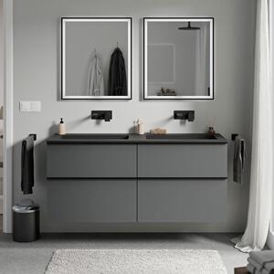 Koupelnová skříňka LAVOA 120 cm s umyvadlem z minerálního odlitku BRUXELLES