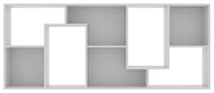 Knihovna Stepney - dřevotříska - 67x24x161 cm | šedá
