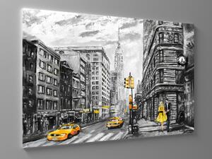 Liox Obraz New York žluté taxi Rozměr: 40 x 25 cm