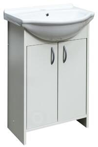 Koupelnová skříňka s umyvadlem Multi Praxis 51,7x41,2 cm bílá SPAMELIA