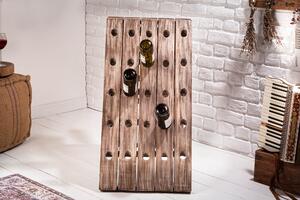 Regál na víno CASK 91 cm - přírodní