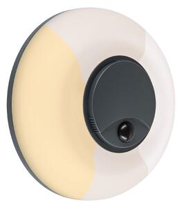 P 94956 LED venkovní nástěnné svítidlo Aureva pohybové čidlo IP65 kruhové 220mm 2200 - 4000K 20,5W 230V antracit/bílá polykarbonát - PAULMANN