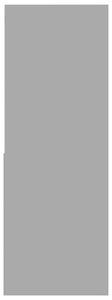Knihovna Stepney - dřevotříska - 67x24x161 cm | šedá s vysokým leskem