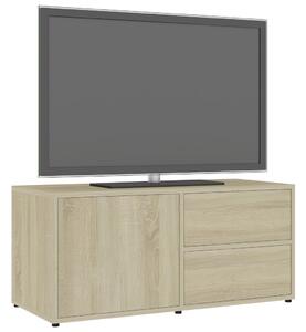 TV stolek Lewisham - dřevotříska - 80 x 34 x 36 cm | dub