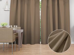 Biante Sametový závěs Velvet Premium SVP-034 Kávově hnědý - šířka 135 cm 135x140 cm