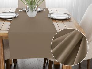Biante Sametový běhoun na stůl Velvet Premium SVP-034 Kávově hnědý 35x120 cm