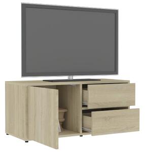 TV stolek Lewisham - dřevotříska - 80 x 34 x 36 cm | dub