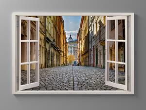 Liox 3D okno do pražské uličky Rozměr: 40 x 25 cm
