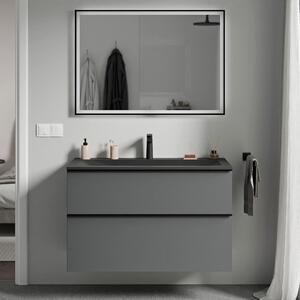 Koupelnová skříňka LAVOA 80 cm s umyvadlem z minerálního odlitku CREAM