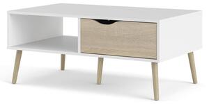 Bílý konferenční stolek Tvilum Oslo, 99 x 60 cm