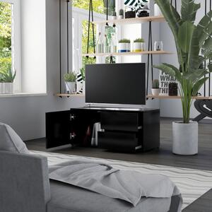TV stolek Lewisham - dřevotříska - 80 x 34 x 36 cm | černý