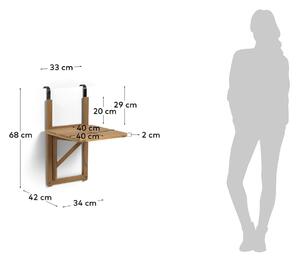Závěsný balkonový stolek 40x42 cm Amarilis – Kave Home