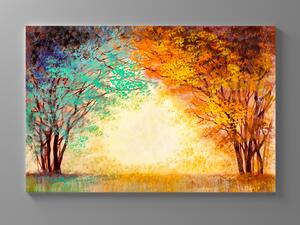 Liox Digitální malba podzimní park Rozměr: 60 x 40 cm
