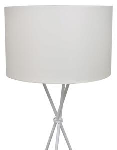 Stojací lampa s vysokým stojanem bílá