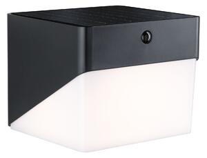 P 95746 Hybrid LED venkovní nástěnné svítidlo Lioren domovní 230V + solární IP44 hranaté 170x170mm 3000K 2,3W 230V černá - PAULMANN