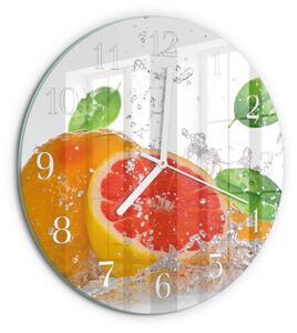 Skleněné hodiny na stěnu Grapefruit zsob-fi30-00092620