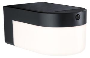P 95747 Hybrid LED venkovní nástěnné svítidlo Calyne domovní 230V + solární IP44 hranaté 145x229mm 3000K 2,3W 230V černá - PAULMANN