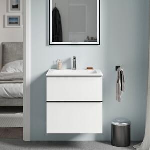 Koupelnová skříňka LAVOA 60 cm s umyvadlem z minerálního odlitku CREAM