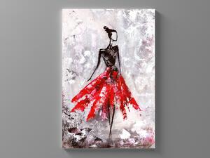 Liox Obraz olejomalba baletka - červená Rozměr: 40 x 60 cm
