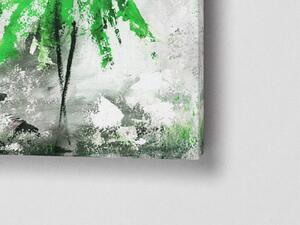 Liox Obraz olejomalba baletka - zelená Rozměr: 65 x 100 cm