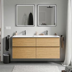 Koupelnová skříňka LAVOA 120 cm s umyvadlem z minerálního odlitku BRUXELLES
