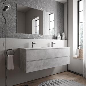Koupelnová skříňka AVA 160 cm s umyvadlem z minerálního odlitku BRUXELLES - možnost volby barvy