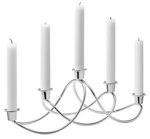 Svícen Harmony na 5 svíček, nerezová ocel - Georg Jensen