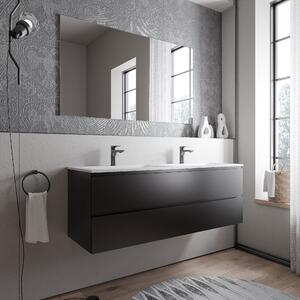 Koupelnová skříňka AVA 160 s umyvadlem z minerálního odlitku CREAM - možnost volby barvy