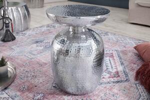 Příruční stolek ORIENT 36 cm - stříbrná