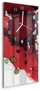 Skleněné hodiny vertikální Skvrny zsppb-30x60-00079855