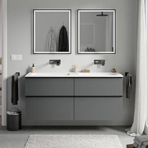 Koupelnová skříňka LAVOA 120 cm s umyvadlem z minerálního odlitku BRUXELLES