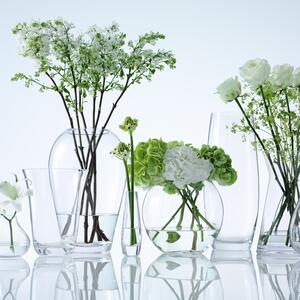 Flower Garden Posy skleněná váza v.13cm čirá, LSA, Handmade