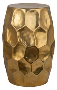 Zlatý hliníkový odkládací stolek Hammop Organic, 30 cm