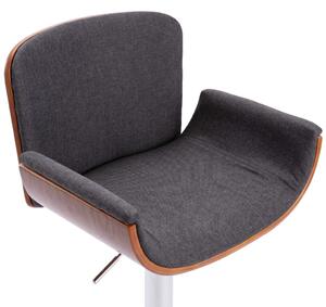 Barová židle Tusler - textil | šedá