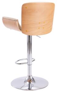 Barová židle Tusler - umělá kůže | krémová / světle hnědá